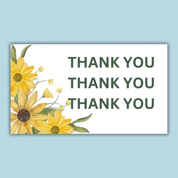 Thank You Cards: 50 Count / 5 Designs - Picture 4 of 7